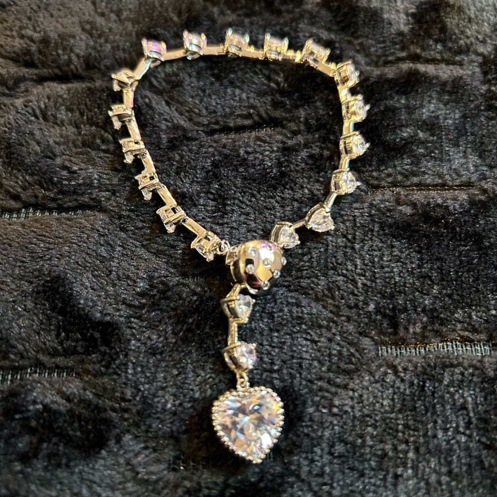 Park Lane ‘Diamond Drop’ Genuine CZ Adjustable Bracelet - Picture 4 of 14